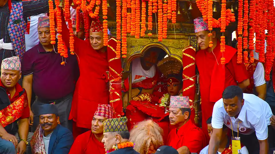 What is Nepal Famous for? 17 Kumari Living Goddess in Indrajatra Festival