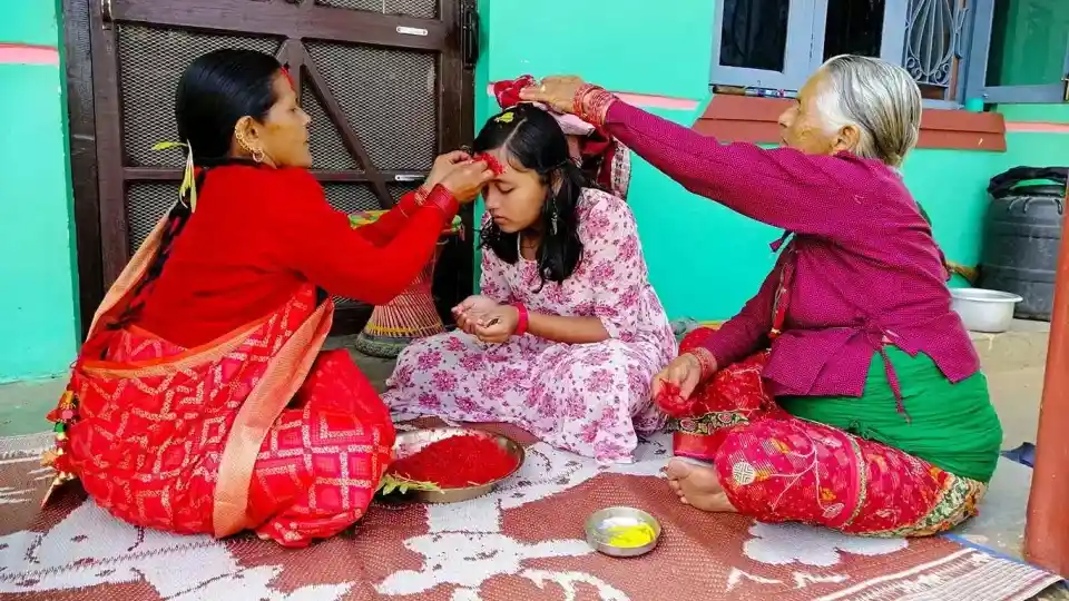 Dashain Festival of Nepal Village