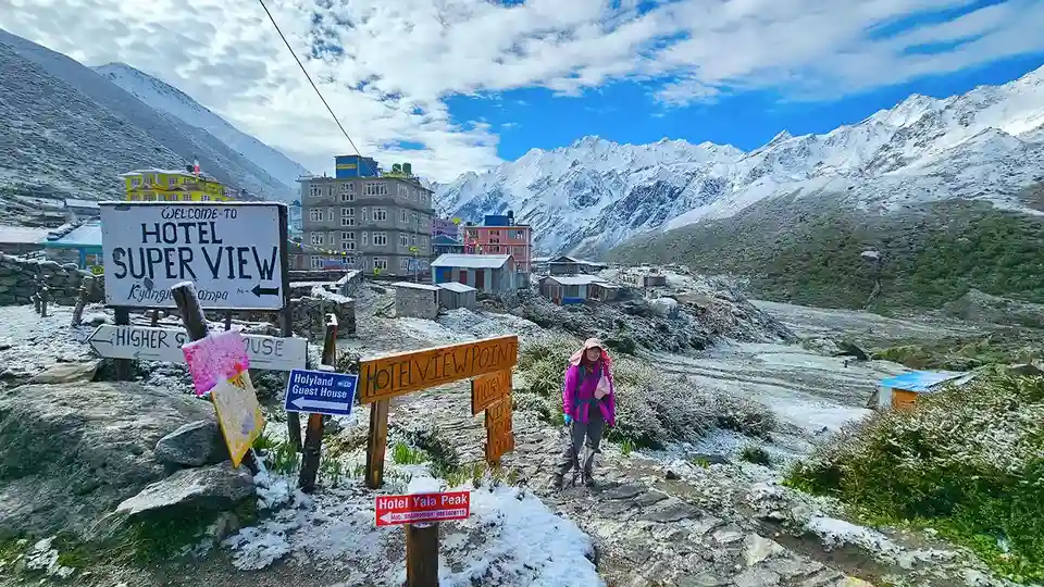 On the Way to Langtang Valley Trek