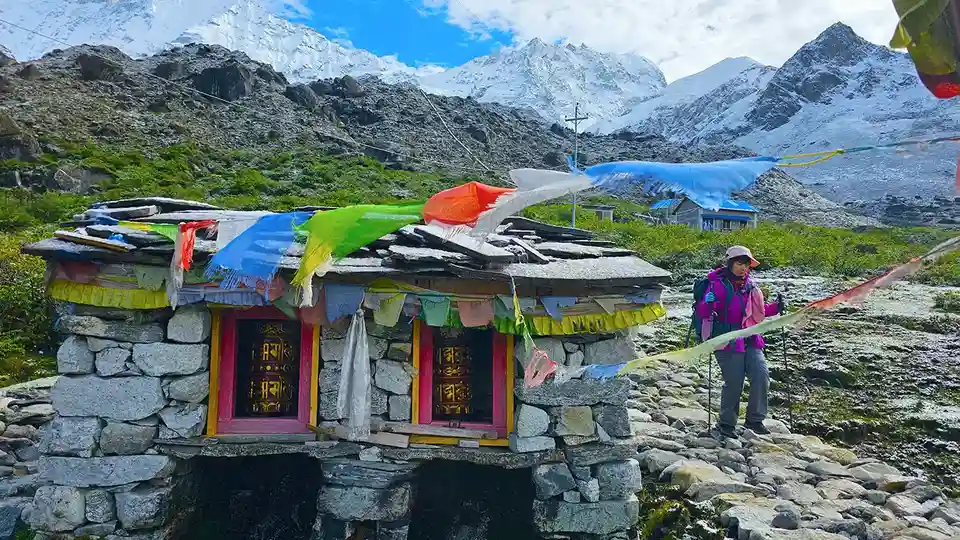 Prayers Wheel in Langtang Valley Trek