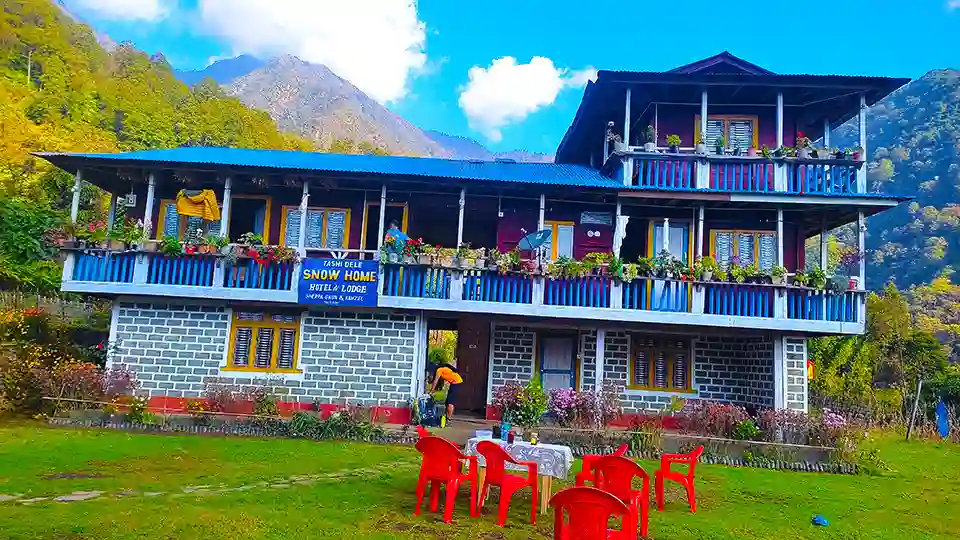 Beautiful Old Style Teahouses-Reasons to do kanchenjunga Trek