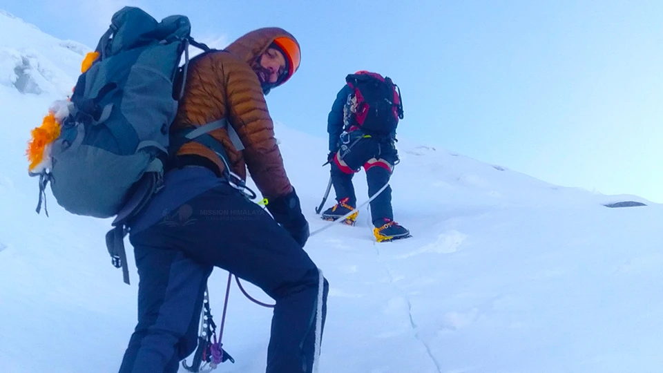 island peak climbing technics