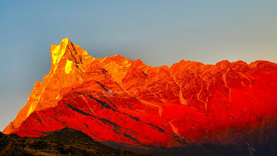 Reasons why trek mardi Himal-Best Sunset and Sunrise