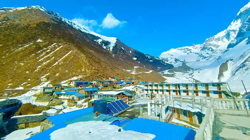 manaslu trek in winter-Accommodations