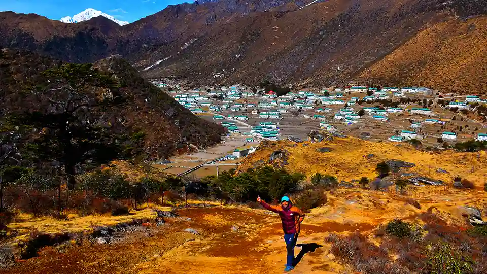 Khumjung Mountain Village in Nepal