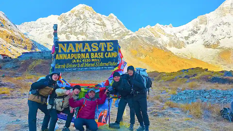 Giant Annapurna Captured from Base Camp