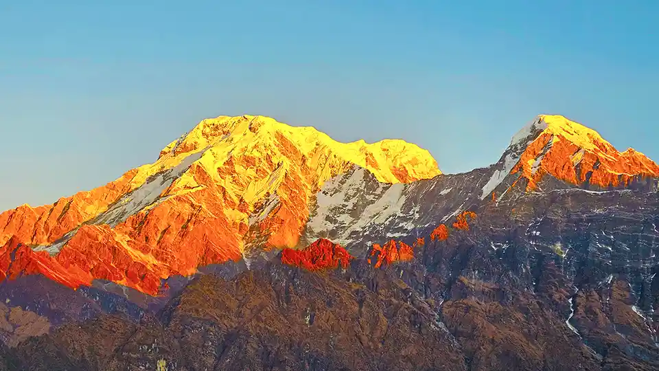 Sunset From Mardi Himal High Camp