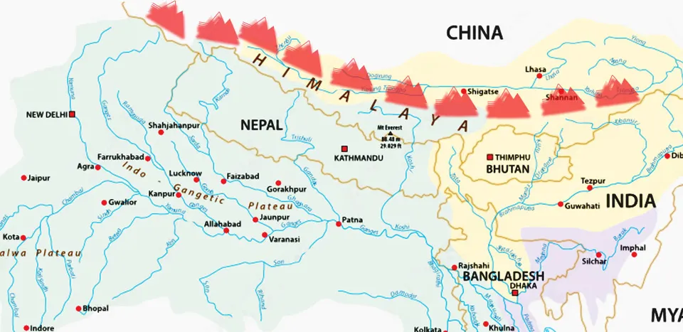 Where Are the Himalayas on the World Map