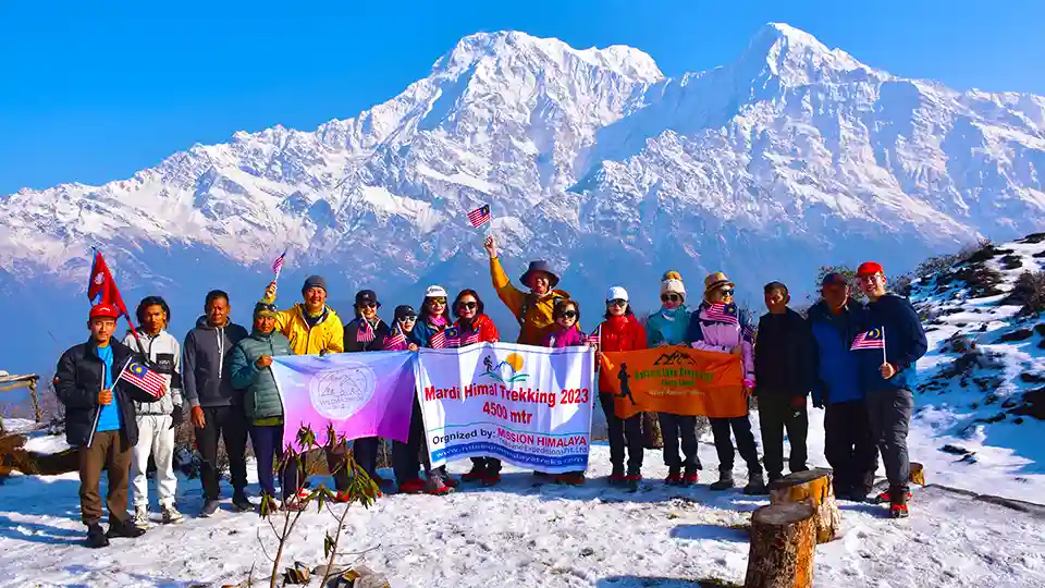 Mardi Himal Trek 4 Days 2 Badal Danda View on Mardi Himal Base Camp Trek 4 Days
