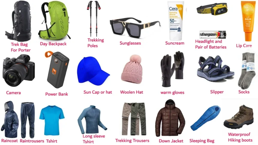 Trekking Equipments For Nepal Trekking