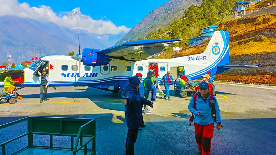 Lukla Airport to Kathmandu Airport Flight After Everest View Trek