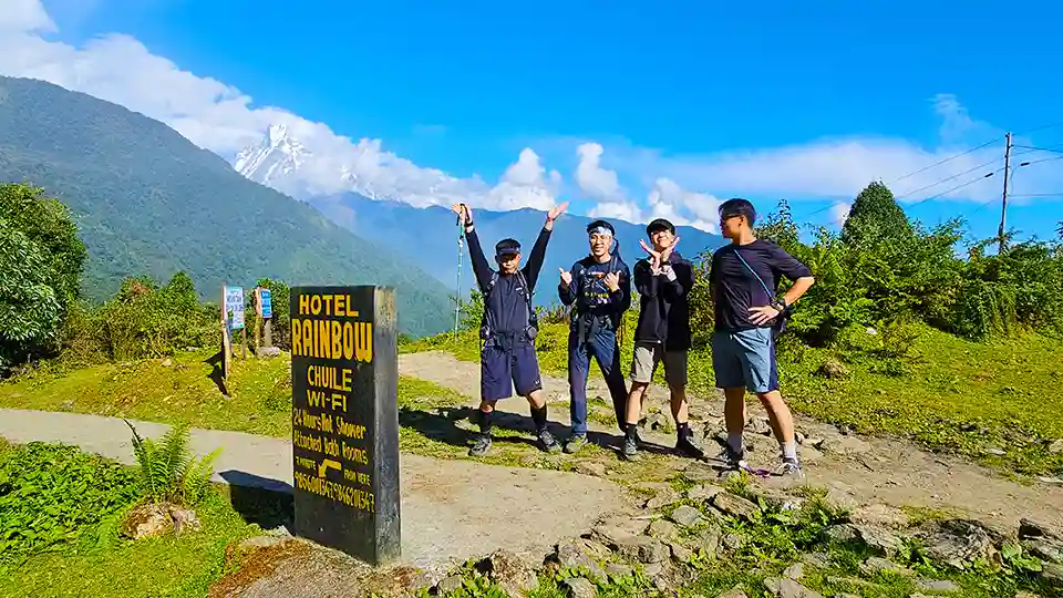 Chuile View During Budget ABC Treks