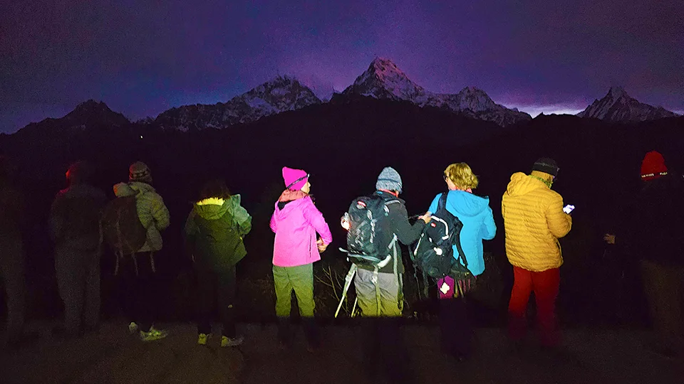 Poonhill Sunrise During Budget ABC Trekking