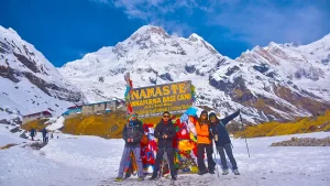 short trek to Annapurna base camp