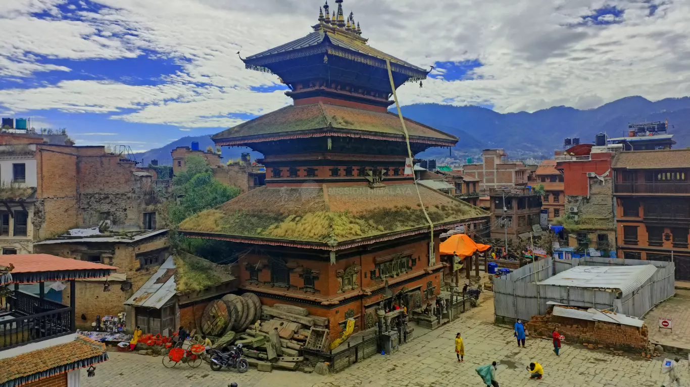 View of Bhairav Temple in Bhaktapur