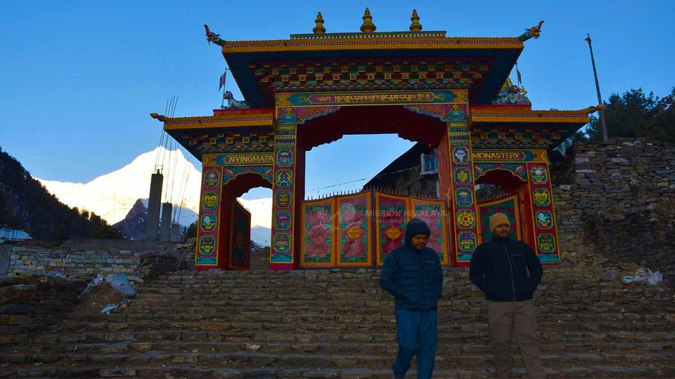 Ancient Lho Monastery in Manaslu Circuit