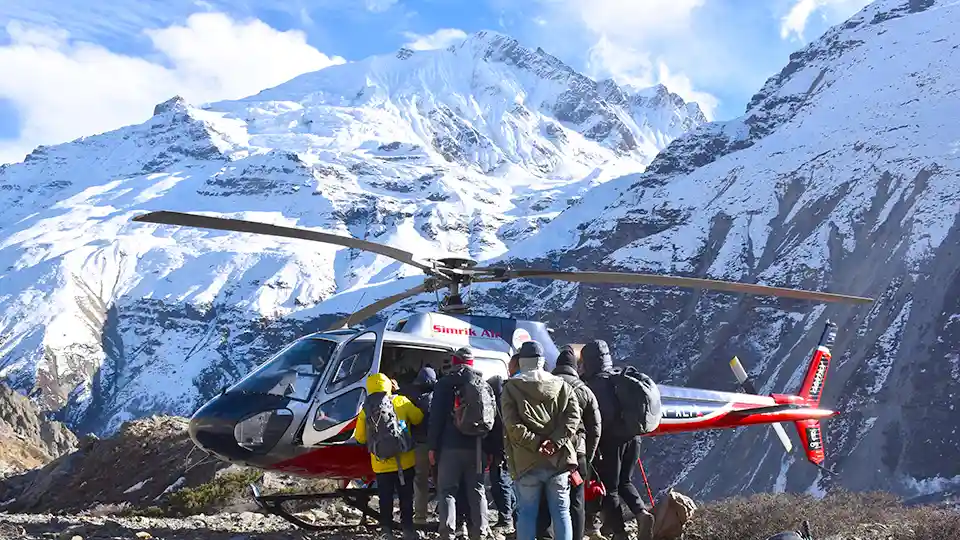Exciting Helicopter tours in Nepal