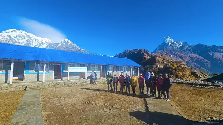High camp in Mardi Trek