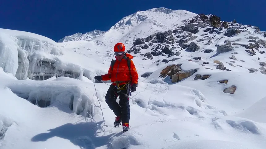 Island Peak Glacier and Ice Wall